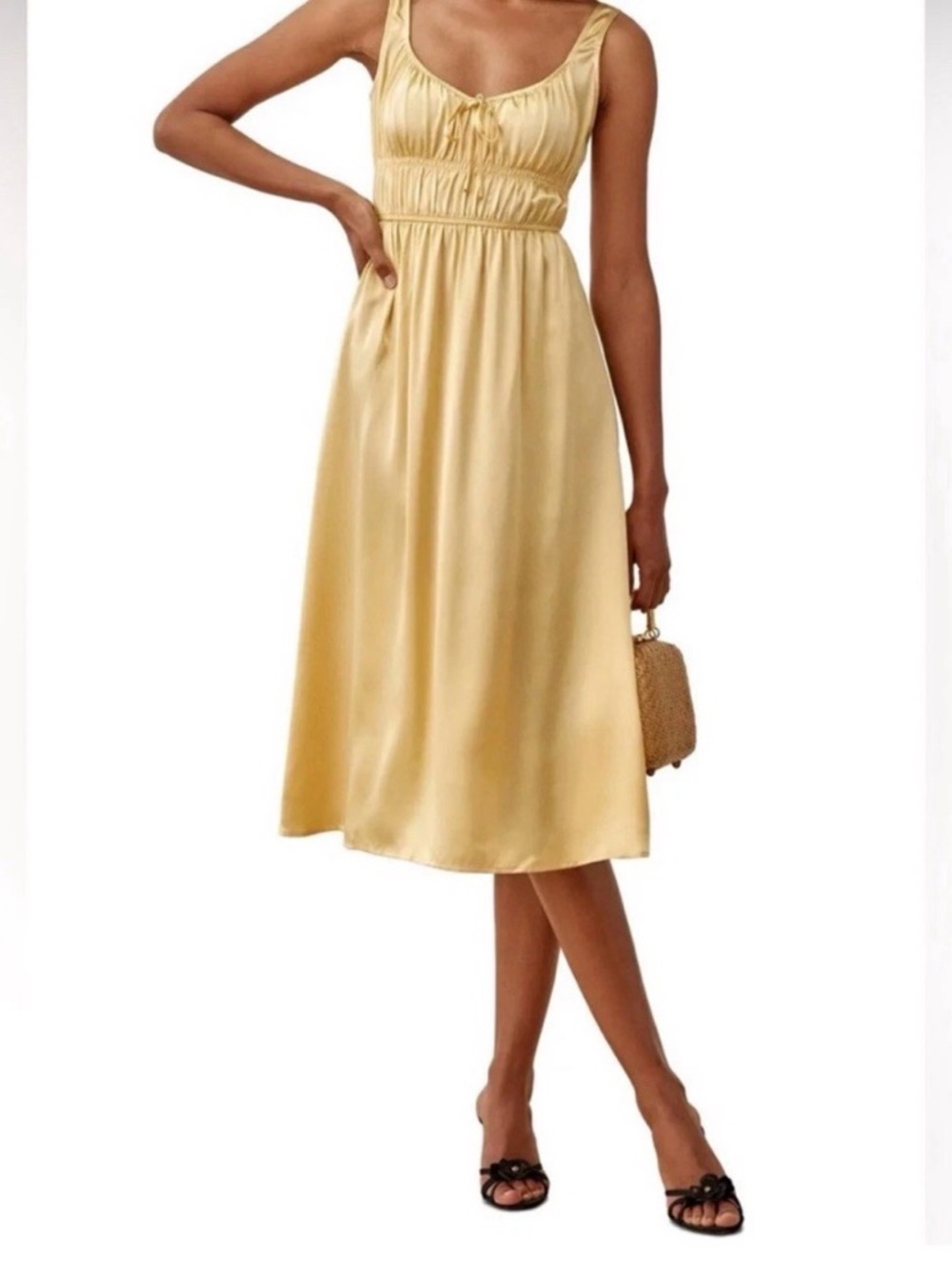 Colleen Silk Midi Dress